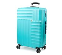 Soleil Wheeled Hard Sided Suitcase with TSA Approved Luggage Locks Pierre Cardin Teal Large