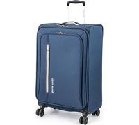 Pierre Cardin Large Suitcase 78cm, Check-in Durable Luggage, Navy & Grey