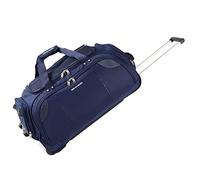Pierre Cardin Lightweight Roller Holdall with Wheels - Durable Medium Duffel Versatile Holdall, Travel Bag on Wheels | 78L Big Capacity Wheeled Duffle CL769 (Medium Navy 26")