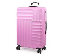 Pierre Cardin Luggage Large Suitcase 30 Inch - 4 Wheeled Lightweight Pink