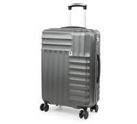 Pierre Cardin Luggage Medium Suitcase 26 Inch - 4 Wheeled Lightweight Grey