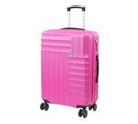 Pierre Cardin Medium Suitcase 26 Inch | Hard Sided | Travel Lightweight Luggage TSA Locks | 4 Dual Spinner Wheels | Hold Check in Case CL898 (Bright Pink, Medium)