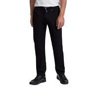 Pierre Cardin Men's Lyon Tapered Jeans, Black Black Raw 8047 9800, 35 W/30 L