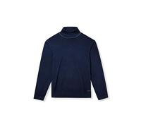 Pierre Cardin Men's Pullover Crew Neck Knitted Turtleneck Men's Basic Knitted Jumper Modern Fit, Dark Sapphire 5037 6319, M