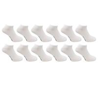Pierre Cardin - Mens Trainer Liner Socks | 3, 6 & 12 pairs | U.K Size 7-11 | Mens Active Socks (UK, Numeric, 7, 11, Regular, Regular, White - 12 Pack)