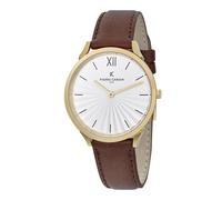 Pierre Cardin Pigalle Plissée Unisex's Brown Watch CPI.2004 Leather - One Size