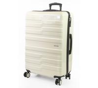 Pierre Cardin Provence Lightweight Luggage 8 Wheels TSA Locks Hardshell Suitcase in White | Size: Small Pierre Cardin White Small