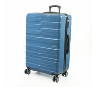 Pierre Cardin Provence Lightweight Luggage 8 Wheels TSA Locks Hardshell Suitcase - Large - ABS PC film - Blue