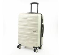Pierre Cardin Provence Lightweight Luggage 8 Wheels TSA Locks Hardshell Suitcase in White | Size: Medium Pierre Cardin White Medium