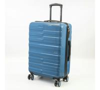 Pierre Cardin Provence Lightweight Luggage 8 Wheels TSA Locks Hardshell Suitcase - Medium - ABS PC film - Blue