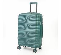 Pierre Cardin Riviera Hard Travel Suitcase 8 Spinner Wheeled Luggage with TSA Locks in Teal | Size: Medium Pierre Cardin Teal Medium