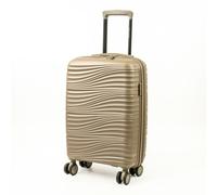 Pierre Cardin Riviera Hard Travel Suitcase 8 Spinner Wheeled Luggage with TSA Locks in Gold | Size: Small Pierre Cardin Gold Small