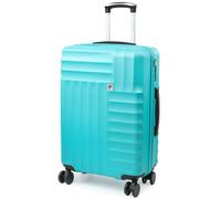 Soleil Wheeled Hard Sided Suitcase with TSA Approved Luggage Locks Pierre Cardin Teal Medium