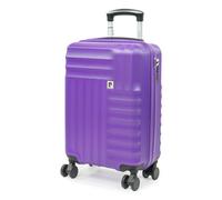 Pierre Cardin Soleil Cabin Purple Hard Shell Suitcase 8 Wheels & Tsa Lock