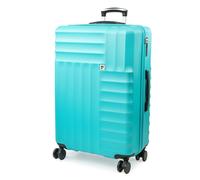 Soleil Wheeled Hard Sided Suitcase with TSA Approved Luggage Locks Pierre Cardin Teal Large