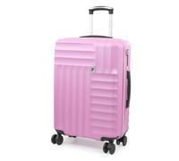 Pierre Cardin Suitcase Size Medium 26 Inch Hard Sided Travel Lightweight Luggage TSA Locks | 4 Dual Spinner Wheels | Hold Check in Case CL898 (Bright Pink, Medium)