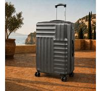 Pierre Cardin Soleil Large Charcoal Grey Hardshell Suitcase Hard Sided Luggage Pierre Cardin Charcoal Large