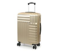 Pierre Cardin Soleil Medium Champagne Hard Shell Suitcase - 8 Wheels And Tsa Lock