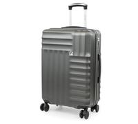 Pierre Cardin Soleil Medium Grey Hard Shell Suitcase - 8 Wheels And Tsa Lock