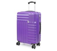 Pierre Cardin Soleil Medium Purple Hard Shell Suitcase - 8 Wheels And Tsa Lock