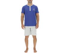 pierre cardin underwear Men's Pca/1/Enc/228 Pajama Set, Royal Blue/Light Grey, XL