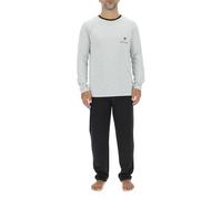 pierre cardin underwear Men's Pca/1/Enl/225 Pajama Set, Heather Grey/Black, XL