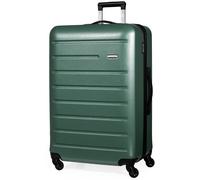 Pierre Cardin Voyager Hard Shell Lightweight Luggage 4 Wheel Durable Travel Suitcase in Green | Size: Medium Pierre Cardin Green Medium