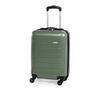 Voyager Hard Shell Lightweight Luggage 4 Wheel Durable Travel Suitcase Pierre Cardin Khaki Small