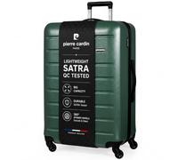 Pierre Cardin Voyager Hard Suitcase - Travel Luggage with 4 Spinner Wheels | Telescopic Drag Handle | Hard-Sided Shell Suitcases CL893 (Khaki, XL)