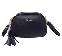 Pierre Cardin Woman's Bag, Genuine Leather, Large, Shopper, Made in Italy, Shoulder Bag, Multifunction, Elegant, Black, S