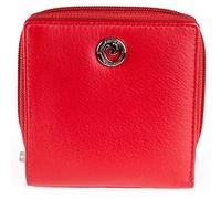 Pierre Cardin Women's Genuine Leather Purse - Nappa Soft, Smooth, Durable & Crease Proof Ladies Wallet (Bright Red)