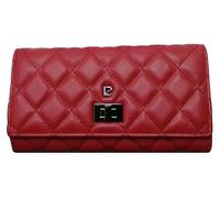 PIERRE CARDIN Women's Large Leather Wallet With Coin Purse, Banknote Holder - Spacious, Beautiful Gift for Girls (Red)