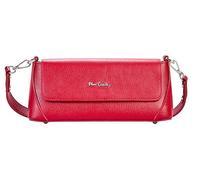 PIERRE CARDIN Women's Red Genuine Leather Handbag, 18 cm x 13 cm x 6 cm, Shoulder Bag, Multifunction, Shopper, Elegant, Luxury, Waterproof