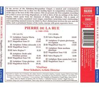 PIERRE DE LA RUE: THE COMPLETE MAGNIFICATS; THREE SALVE REGINAS NEW CD