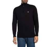 Weekend Offender Men's Pierre Fine Gauge Zip Knit, Black, XL