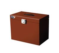 Pierre Henry Classic Terracotta File Cabinet - 22cm x 36cm x 28cm, 5 Compartments, Lockable