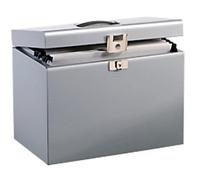 Pierre Henry Filing Box A4 20 Files Metal Silver