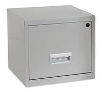 Pierre Henry Filing Cube Cabinet Steel Lockable 1 Drawer A4 W400xD400xH400mm Silver Ref 599000