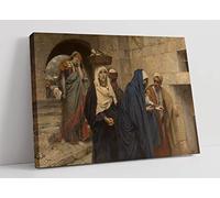 Pierre Jean van der Ouderaa Holy Women return from Christ' Grave Canvas Wall Art Picture Print - 45 inch wide x 30 inch high (Frame Depth 30mm)
