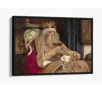 Pierre Jean van der Ouderaa, The King of Thule Canvas Floater Frame Print Picture Art - Black Frame 18 inch wide x 12 inch high