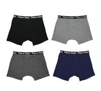 Pierre Klein Men's 2 Pack (4 Pairs) Boxer Shorts | Gift Box Set | Keyhole Trunks with Elastic Waistband | 360° with 4 Way Stretch