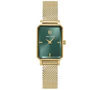 Pierre Lannier Ariane Rectangular Gold and Green Watch