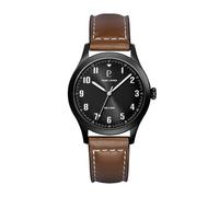 Pierre Lannier - Aviateur Watch - Quartz Watch Movement - Case Thickness: 8.5 mm - Case Width: 40 mm - Stainless Steel - 5 ATM, Grey, one size, Strap