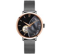 Pierre Lannier Celeste 302F789 - Woman - 37 mm - Analogue - Automatic - Mineral Glass Black/Mother of pearl 16 mm
