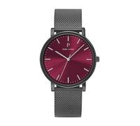 Pierre Lannier Essential Grey Men's Watch Bordeaux Dial Grey Milanese Steel Band 20 mm