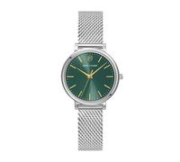 Pierre Lannier - Essential Watch - Quartz Watch Movement - Case Thickness: 7.6 mm - Case Width: 33 mm - Stainless Steel - 3 ATM, Green, 33, Bracelet