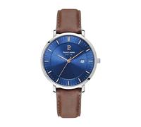 Pierre Lannier Men's Analogue Quartz Watch with Leather Strap 208H164, Blue, Strap