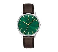 Pierre Lannier Men's Analogue Quartz Watch with Leather Strap 217G174, Green, Strap