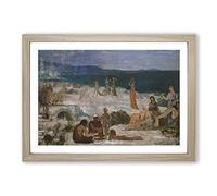 Pierre Puvis de Chanes Gr olony Framed Print | A2 Oak Framed Wall Art | Ready to Hang | Modern Nature Picture | Living Room Bedroom Lounge Office