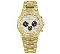 PIERRE RICHARDSON PR5892 Men’s Watch - Gold Stainless Steel - Full Diamond Concept, Quartz, Sapphire Crystal, 41mm, 5ATM